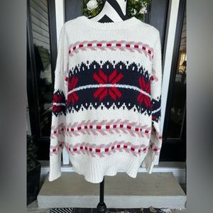 Christmas Snowflake Sweater Size L